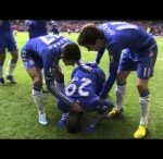 Demba Ba celebrated his goal by prostrating to give thanks to Allah
